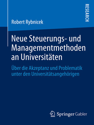 cover image of Neue Steuerungs- und Managementmethoden an Universitäten